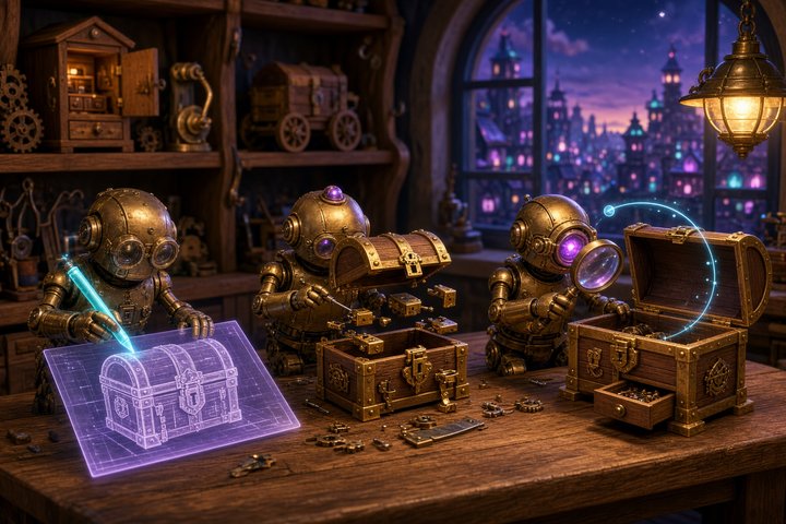 Artisan: Agents Build Physics-Checked Articulated 3D Props