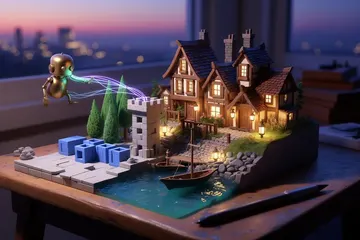 Scenario for Blender: Open Plugin, Local MCP