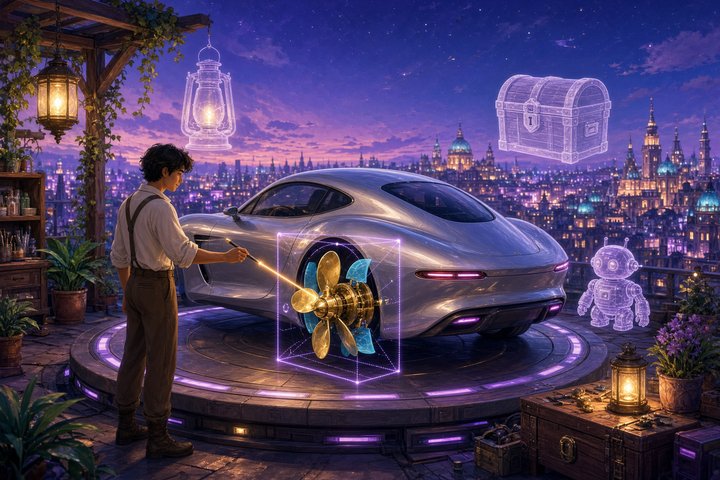 Scenario 3D Edit: Prompt-Edit Any 3D Model