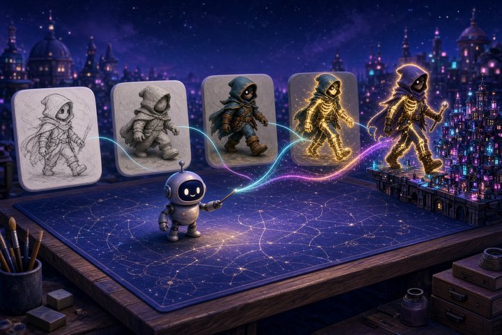 Tripo Agentic Canvas: A Chat Agent That Builds Rigged Game Characters and UE5 Scenes on a Node Graph