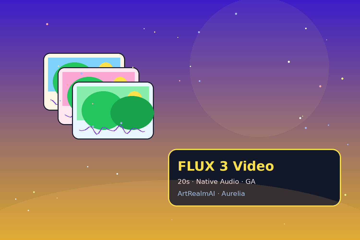 FLUX 3 Video Hits GA: 20s + Native Audio