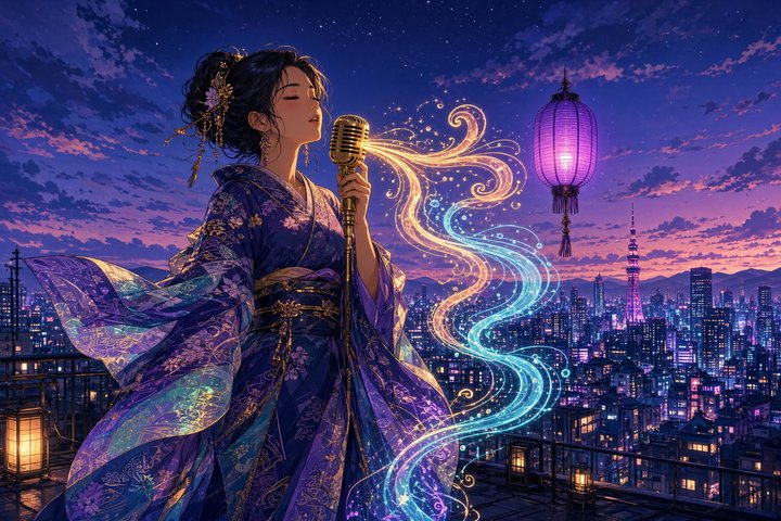 Nippon Columbia Debuts AI Enka Singer Kodama Hikari