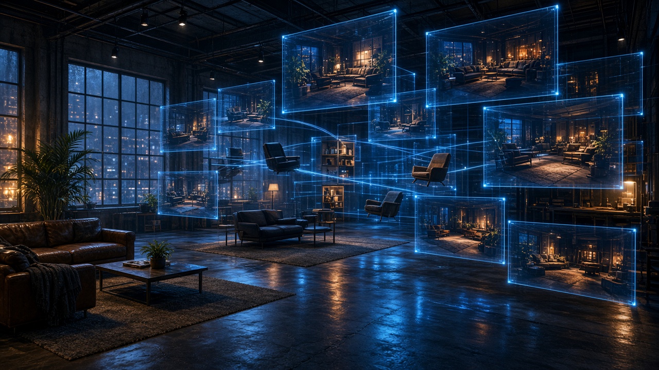 SceneMosaic: Fast Sim-Ready Game Scenes