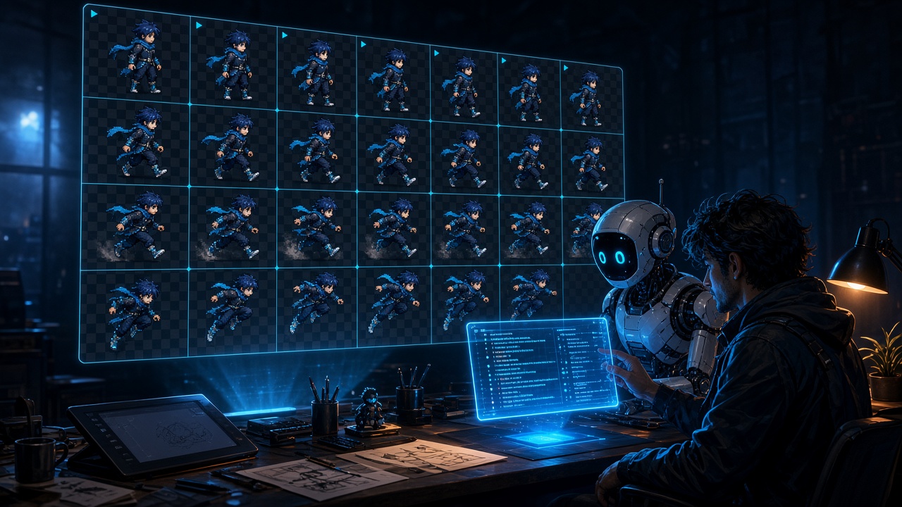 Sprite-Gen: One Still, Game-Ready Atlases